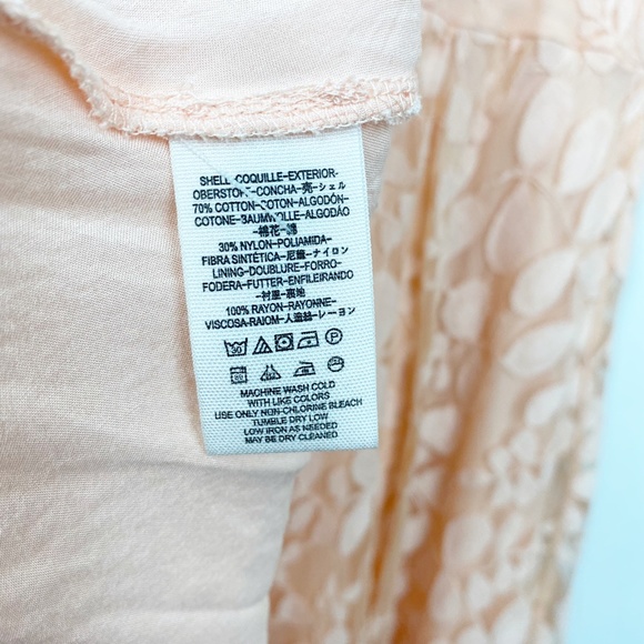 Free People Blush Floral Lace Flounce Dress Small - Picture 7 of 7